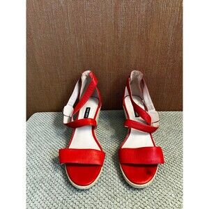 Nine West Women's Wedge Shoes  Leather Uppers Strappy Size 11M